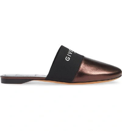 Shop Givenchy Bedford Logo Mule In Chocolate