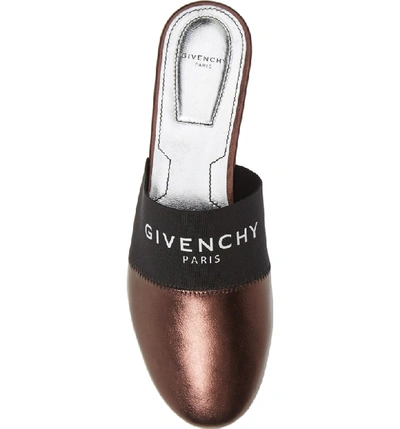 Shop Givenchy Bedford Logo Mule In Chocolate