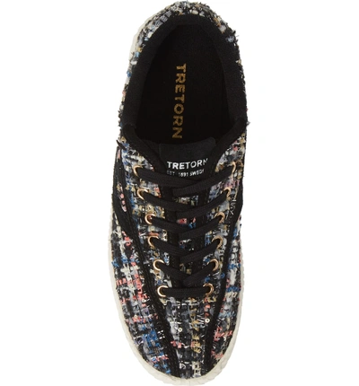 Shop Tretorn Bold Perforated Platform Sneaker In Insignia/ Black