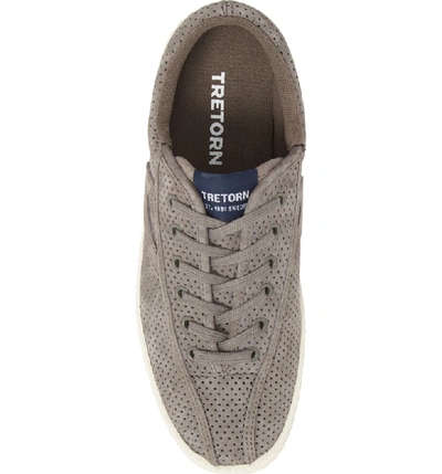 Shop Tretorn Bold Perforated Platform Sneaker In Graphite/ Graphite