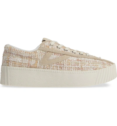 Shop Tretorn Bold Perforated Platform Sneaker In Rosado/ Cream