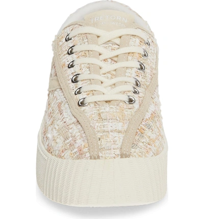 Shop Tretorn Bold Perforated Platform Sneaker In Rosado/ Cream