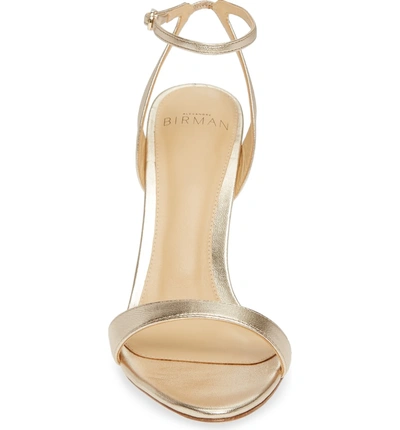 Shop Alexandre Birman Willow Sandal In Golden Leather