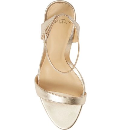 Shop Alexandre Birman Willow Sandal In Golden Leather