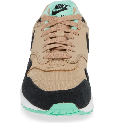 Shop Nike 'air Max 1 Nd' Sneaker In Desert/ Black-green Glow-white