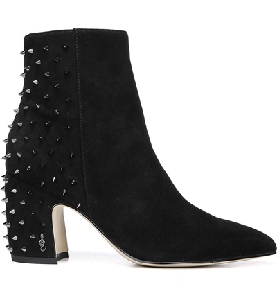 Shop Sam Edelman Heath Bootie In Black Suede