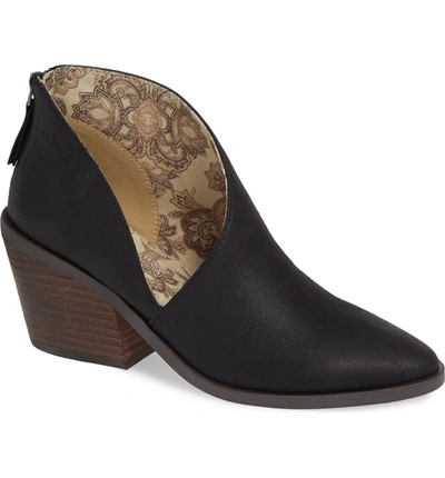 Shop Band Of Gypsies Tusk Bootie In Black Faux Leather