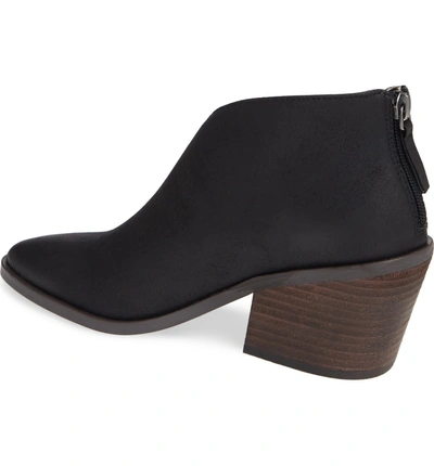 Shop Band Of Gypsies Tusk Bootie In Black Faux Leather