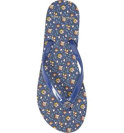 Shop Tory Burch Thin Flip Flop In Fresh Blueberry