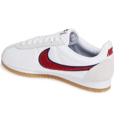 Shop Nike Classic Cortez Premium Xlv Sneaker In White/ Red Crush/ Light Brown