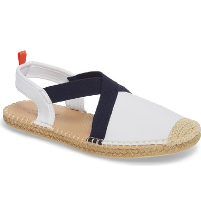 Shop Sea Star Beachwear Slingback Espadrille Water Shoe In White/ Navy