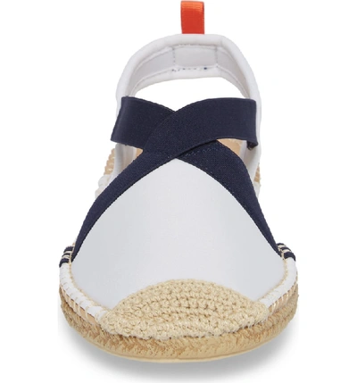 Shop Sea Star Beachwear Slingback Espadrille Water Shoe In White/ Navy