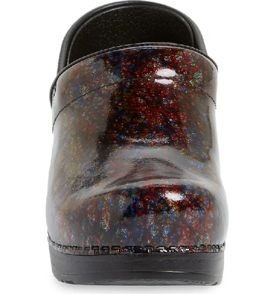 Shop Dansko 'professional' Clog In Multi Scribble Patent Leather