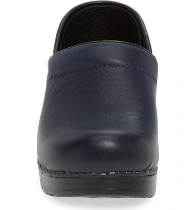 Shop Dansko 'professional' Clog In Blue Nubuck