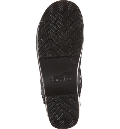 Shop Dansko 'professional' Clog In Navy Crinkle Patent Leather