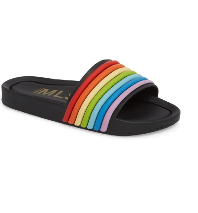Shop Melissa Beach Slide Sandal In Black Multi