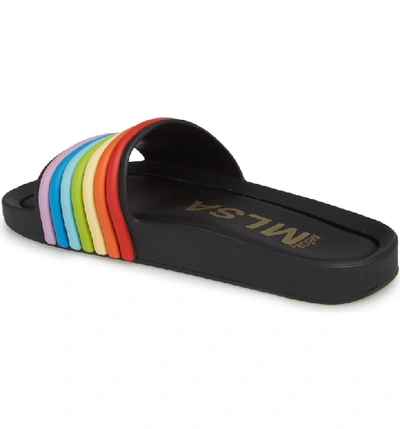 Shop Melissa Beach Slide Sandal In Black Multi