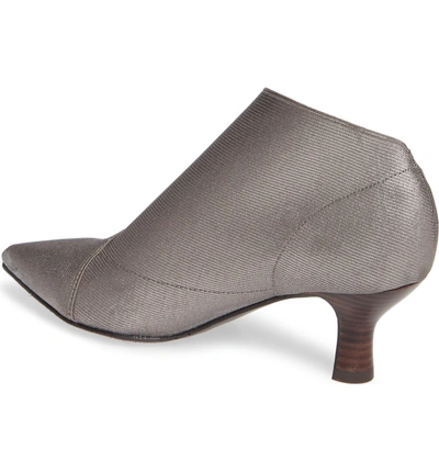 Shop Adrianna Papell Hayes Pointy Toe Bootie In Gunmetal Metallic