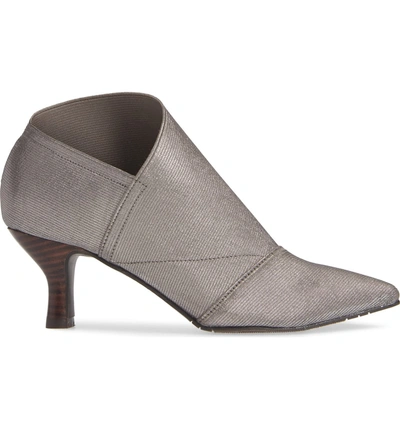 Shop Adrianna Papell Hayes Pointy Toe Bootie In Gunmetal Metallic