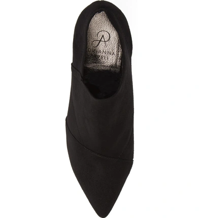 Shop Adrianna Papell Hayes Pointy Toe Bootie In Black Suede