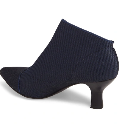 Shop Adrianna Papell Hayes Pointy Toe Bootie In Navy Fabric