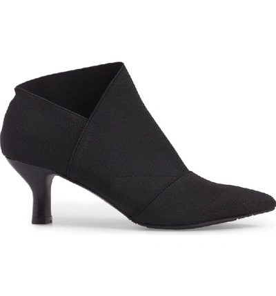 Shop Adrianna Papell Hayes Pointy Toe Bootie In Black Fabric