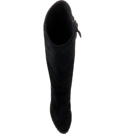 Shop Splendid Cleveland Wedge Boot In Black Suede