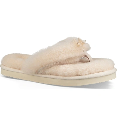 Shop Ugg Fluff Iii Flip Flop In Natural