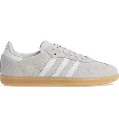 Adidas Originals Women's Samba Suede Lace Up Sneakers In Grey One/ Crystal  White | ModeSens