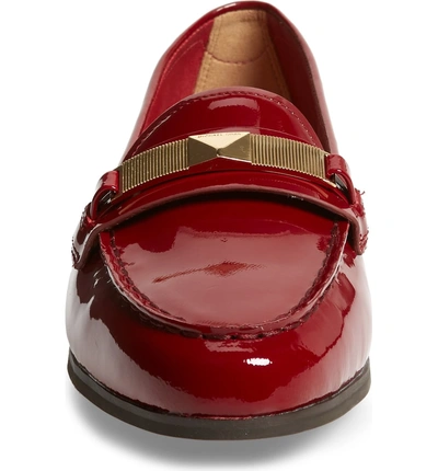 Shop Michael Michael Kors Paloma Loafer In Maroon Patent