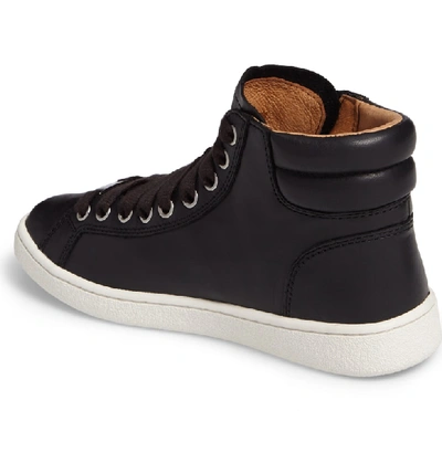 Shop Ugg Olive High Top Sneaker In Black Leather