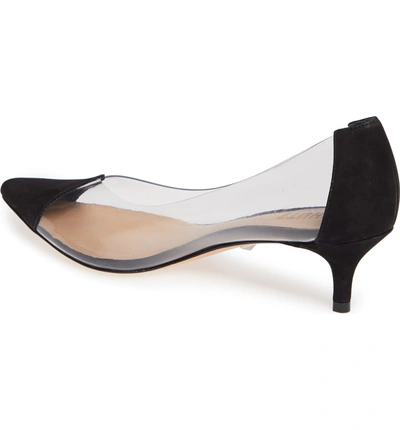 Shop Schutz Cyou Clear Pointy Toe Pump In Black