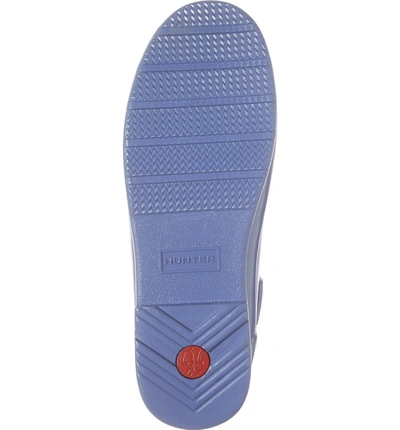 Shop Hunter Original Refined Chelsea Waterproof Rain Boot In Adder Blue