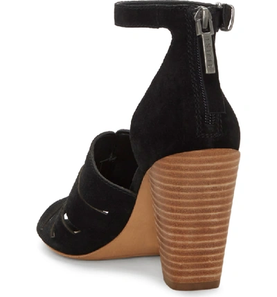 Shop 1.state Nallay Block Heel Sandal In Black Suede