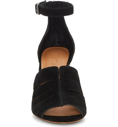 Shop 1.state Nallay Block Heel Sandal In Black Suede