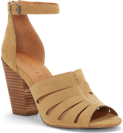 1.state Nallay Block Heel Sandal In Desert Suede ModeSens