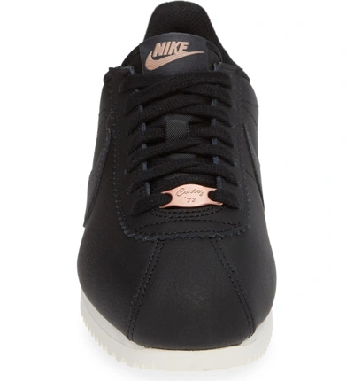 Shop Nike Classic Cortez Sneaker In Black/ Metallic Red Bronze