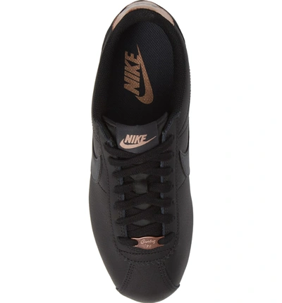 Shop Nike Classic Cortez Sneaker In Black/ Metallic Red Bronze