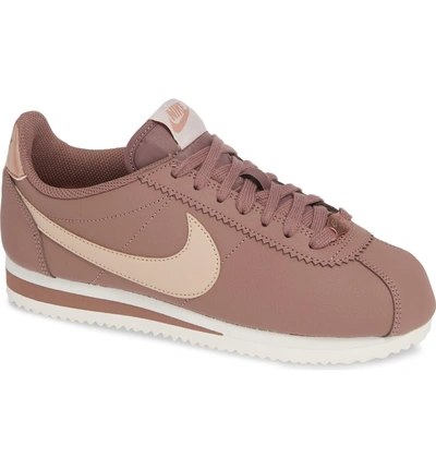 Nike Women's Classic Cortez Leather Metallic Casual Shoes, Pink/purple |  ModeSens