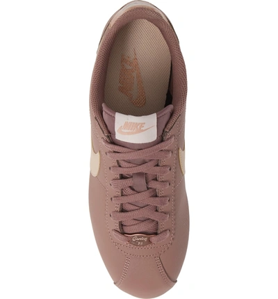Nike Women's Classic Cortez Leather Metallic Casual Shoes, Pink/purple |  ModeSens