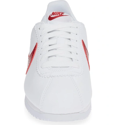 Shop Nike Classic Cortez Sneaker In White/ Red Crush