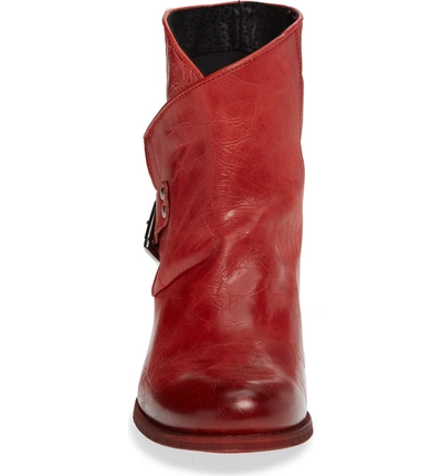 Shop Sheridan Mia Casey Bootie In Red Leather