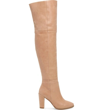 Shop Alias Mae Alla Over The Knee Boot In Blush Leather