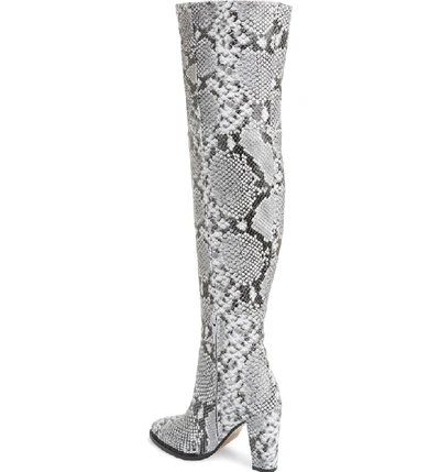 Shop Alias Mae Alla Over The Knee Boot In Snake Print Leather