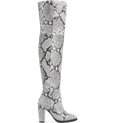 Shop Alias Mae Alla Over The Knee Boot In Snake Print Leather
