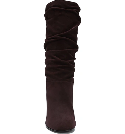 Shop Via Spiga V-naren Slouchy Boot In Port Suede