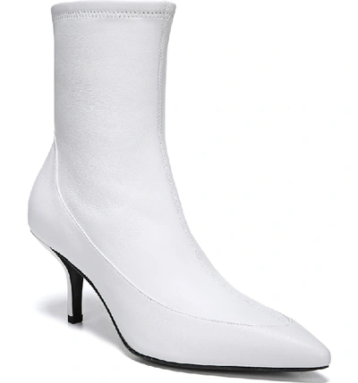 Shop Diane Von Furstenberg Morgan Pointy Toe Bootie In Ivory