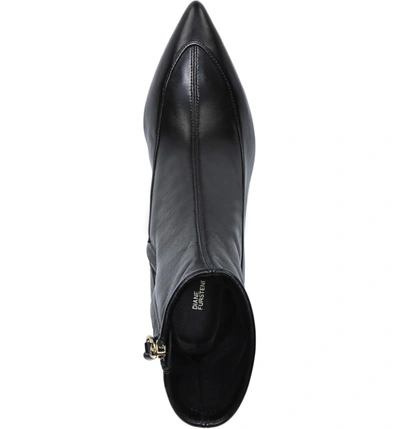 Shop Diane Von Furstenberg Morgan Pointy Toe Bootie In Black
