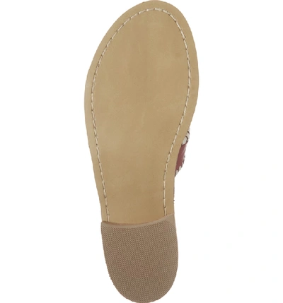 Shop Jack Rogers Spirit Sandal In Garnet/ White Leather