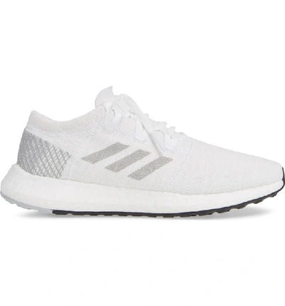 Shop Adidas Originals Pureboost X Element Knit Running Shoe In White/ Solid Grey/ Grey Two